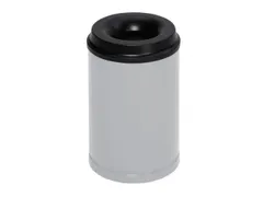 prullenmand zelfblussend 15 liter HxØ 370x250mm kop zwart grijs