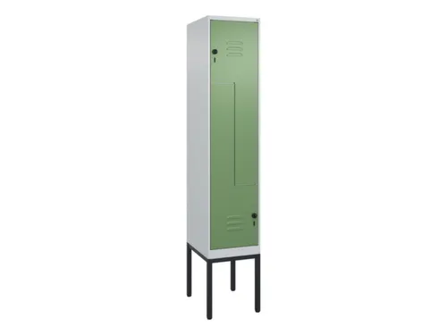Z-garderobekast,HxBxD 2120x400x500mm,vak B 200/400mm,draaigrendel