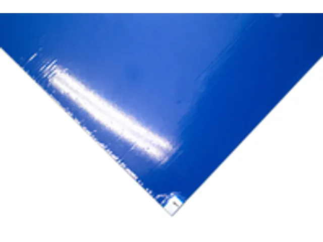Tapis salle blanche,Lxl 1170x450mm,PE,bleu,antibactérien