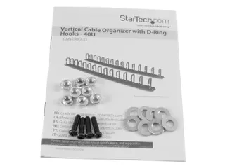 Verticale kabelmanager met D-ring haken 40U 1,8 m - 10