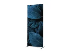 Scheidingswand Textiel Deco 85x200cm Botanische Bladeren Blauw ECO
