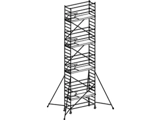 rolsteiger,reik H 9,4m,steiger H 8,64m,4platform(s),m. luik - 1