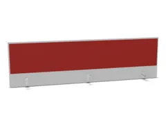 opzetpaneel bureau aanbouw achter MP-lichtgrijs BN4011-rood 2000mm