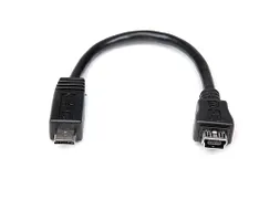 15cm Micro USB naar Mini USB Verloopkabel M/F