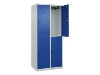 dubbeldekse locker,HxBxD 1850x800x500mm,2x2vak.,vak B 400mm - 2