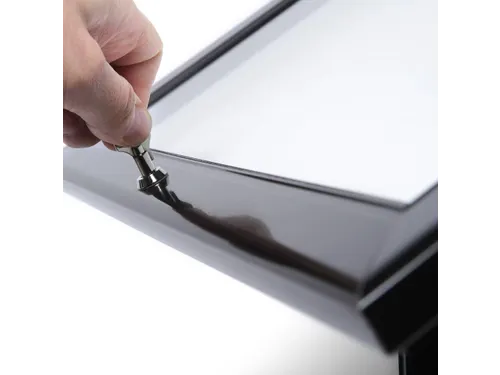 Menustandaard Vergrendelbaar Zwart LED Verlichting 2xA4