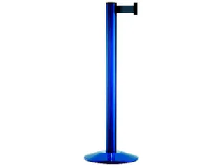 afbakeningssysteem paal blauw met riem L 3.7m bandkleur oranje - 1