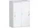 schuifdeurkast,HxBxD 1150x800x430mm,decor romp wit,decor front wit