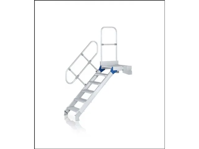 escalier mobile,estrade H 2,75m,11marches,marches l 800mm,alu
