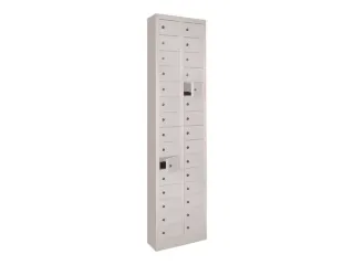 lockerkast,HxBxD 1950x460x200mm,2x15vakken,RAL7035,front RAL7035 - 3