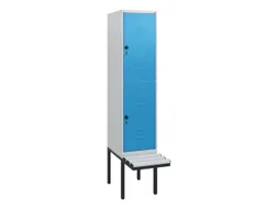 Dubbeldekse dekenkist,HxBxD 1950x400x815mm,1x2vak.,vak B 400mm