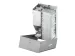 MediQo-line Maandverband- & tampondispenser klein RVS anti-fingerprint