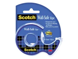 Plakband Scotch 19mmx16.5m Wall Safe + handdispenser