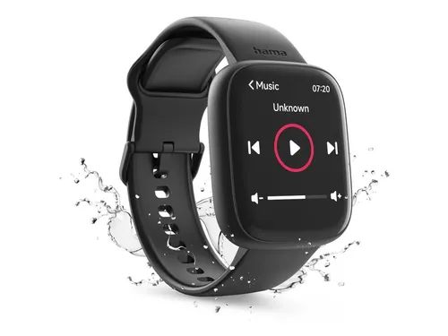 Smartwatch Hama 4000 telefoonfunctie slaapanalyse waterdicht zwart