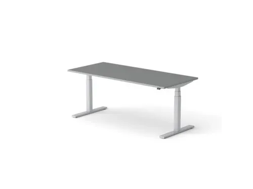 Elektrisch ihv bureau,HxBxD 650-1310x1800x800mm,blad donkergrijs