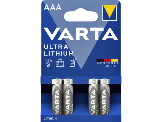 Batterij Varta Ultra lithium 4x AAA