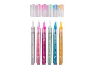 Viltstiften Bruynzeel Kids glitter 6 kleuren - 2
