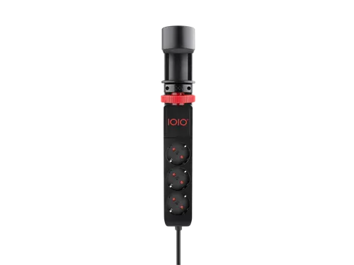 IOIO desktop stekkerdoos SL3000 3-voudig + 3x USB Zwart