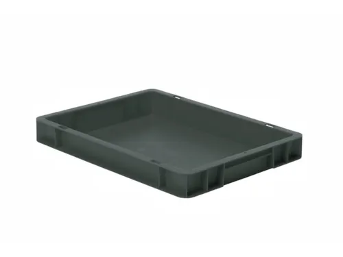 Euronorm-stapelbak 4.5l 50x400x300mm Wanden/bodem Gesloten Grijs