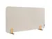 Elements Bureauscherm akoestisch 60x120cm Beige Houders