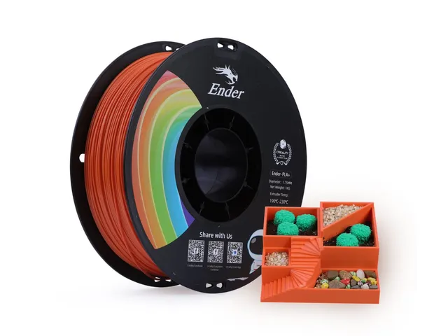 Creality 3D printer Filament Ender PLA+ 1,75mm Oranje 1kg