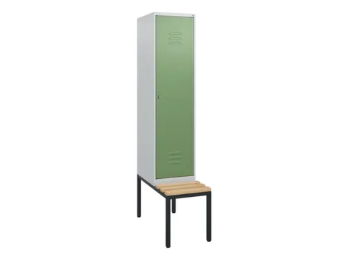 locker met bank,HxBxD 1950x400x815mm,1vak,vak B 400mm,cil.-slot