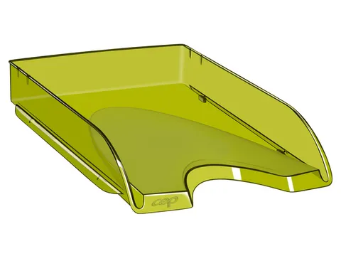 Bac a courrier vert transparent- Happy