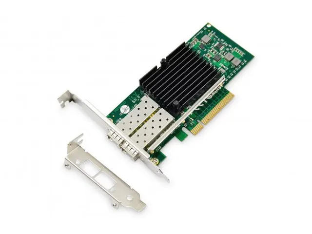 2-poorts SFP+ 10G PCI Express-kaart platte beugel Intel JL82599ES-chip