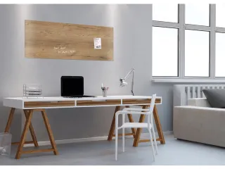 Glasmagneetbord Sigel Artverum 130x55cm Natural Wood - 2