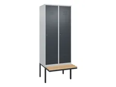 locker voor scheiding van kleding,HxBxD 2120x800x815mm,2vak