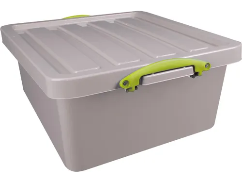Recycled opbergdoos 31.5 Liter nestbaar grijs