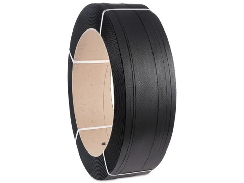 Omsnoeringsband PP 8.0x0.55mmx4000mtr Zwart 2 rollen