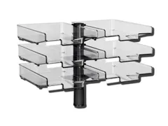 Zwenkbrievenbak Met 6 Bakken Zwart