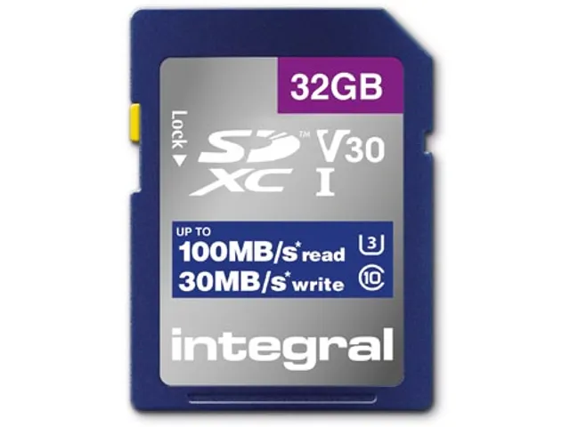 carte mémoire SDXC V30, 32 Go