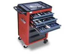 Gereedschapswagen Met Gereedschapsassortiment 950x610x450mm 3 Laden