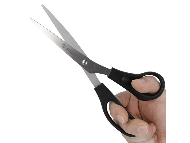 Kantoorschaar Westcott 210mm met kunststof grip rvs