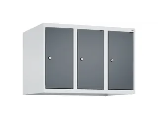 opzetkast,v. locker,3vak.,vak B 250mm,HxBxD 500x750x500mm,vleugeldeur - 1