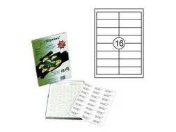 Rillprint Etiket 96.5x33.8mm 16 op een vel 1000 Vel