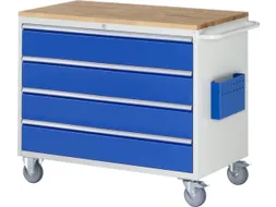 gereedschapswagen 975x1145x650mm beukblad 450kg 4 laden RAL5010