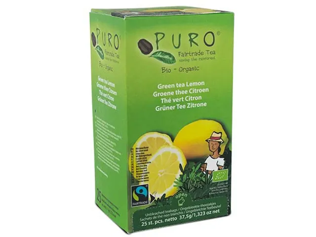 Puro groene thee Citroen Fairtrade 25 zakjes