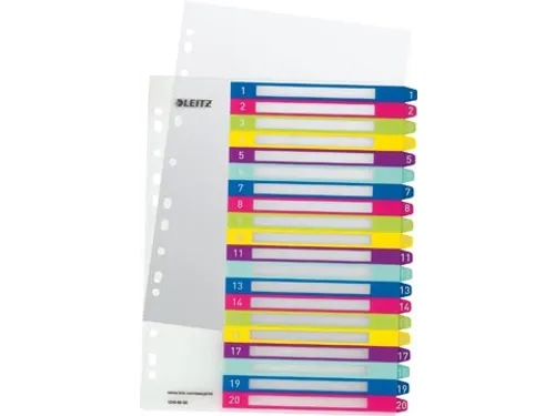 WOW printbare index, 20 tabs