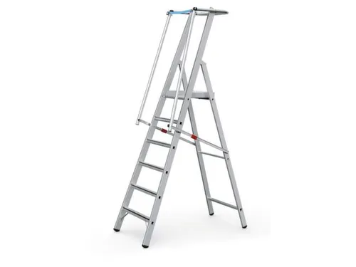 Platformladder Aluminium Bordes H X B X D 1580X 400X 400Mm 6Treden