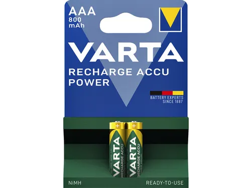 Batterij oplaadbaar VARTA 2x AAA 800mAh ready2use