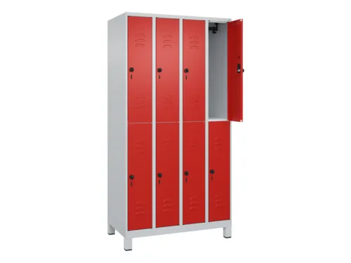 dubbeldekse locker,HxBxD 1950x1000x500mm,4x2vak.,vak B 250mm