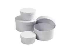 Doos Creativ Company rond Ø 8, 10, 12, 14cm, hoogte 4, 5, 6, 7cm 4 st