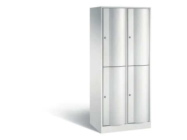 armoire multicases,corps RAL7035,face avant RAL7035