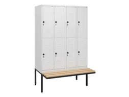 Dubbeldekse dekenkist,HxBxD 1950x1200x815mm,4x2vak.,vak B 300mm