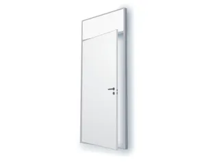 vleugeldeur,v. multifunctionele cabine,deurkozijn/raamkozijn RAL7035 - 1