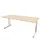 In hoogte verstelbaar bureau,HxBxD 720-840x1800x800mm,NE-esdoorn