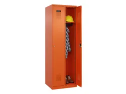 locker,HxBxD 1850x600x500mm,2vak,vak B 300mm,cil.-slot,staand op vloer